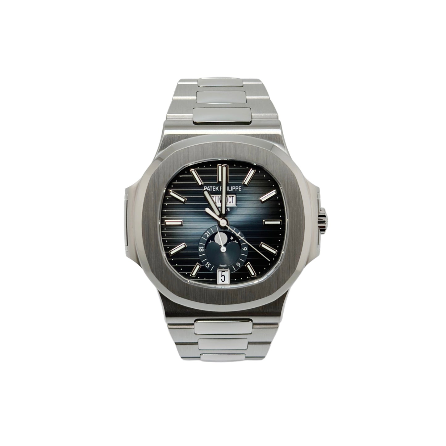 Nautilus Annual Calendar Moonphase ‘Blue’ 5726/1A-014 (Preowned)