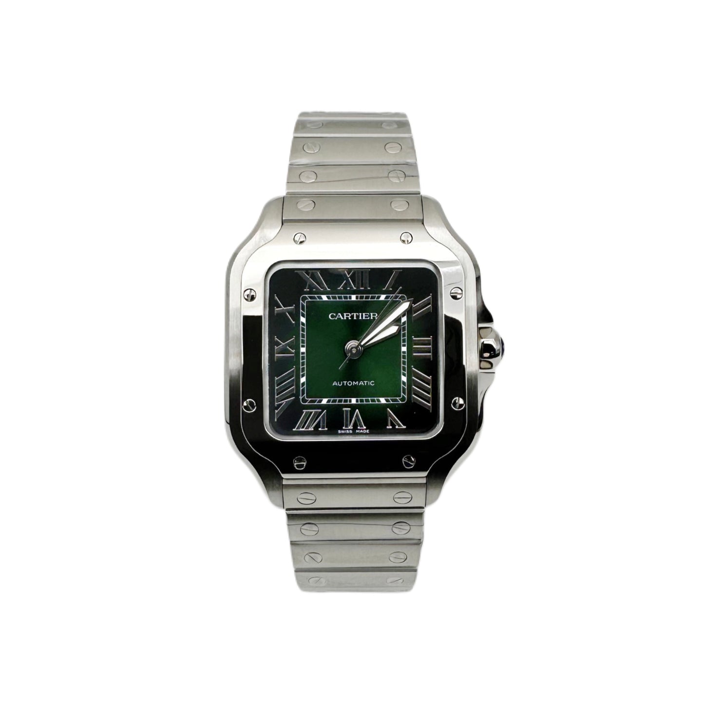 Santos De Cartier Medium ‘Green’ WSSA0061 (Unworn)