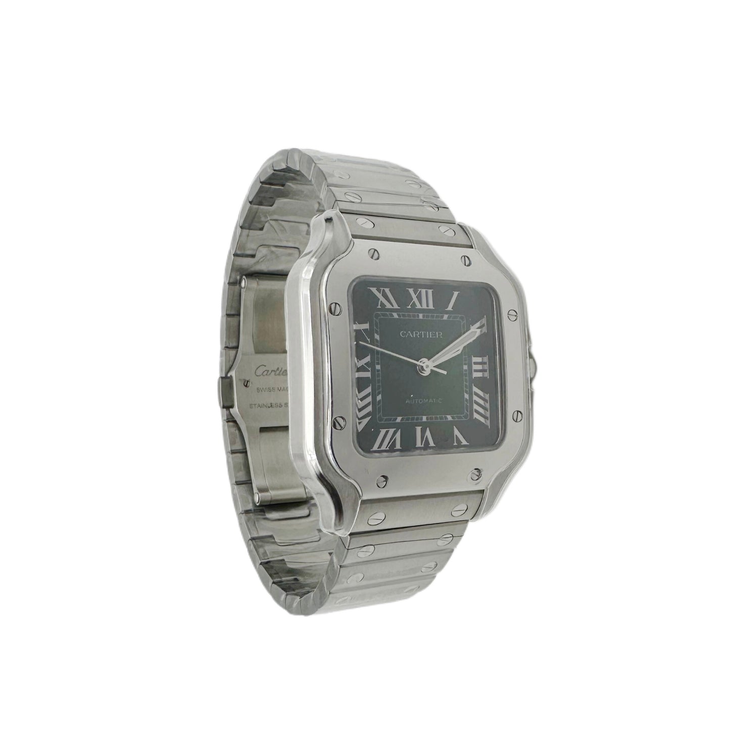 Santos De Cartier Medium ‘Green’ WSSA0061 (Unworn)