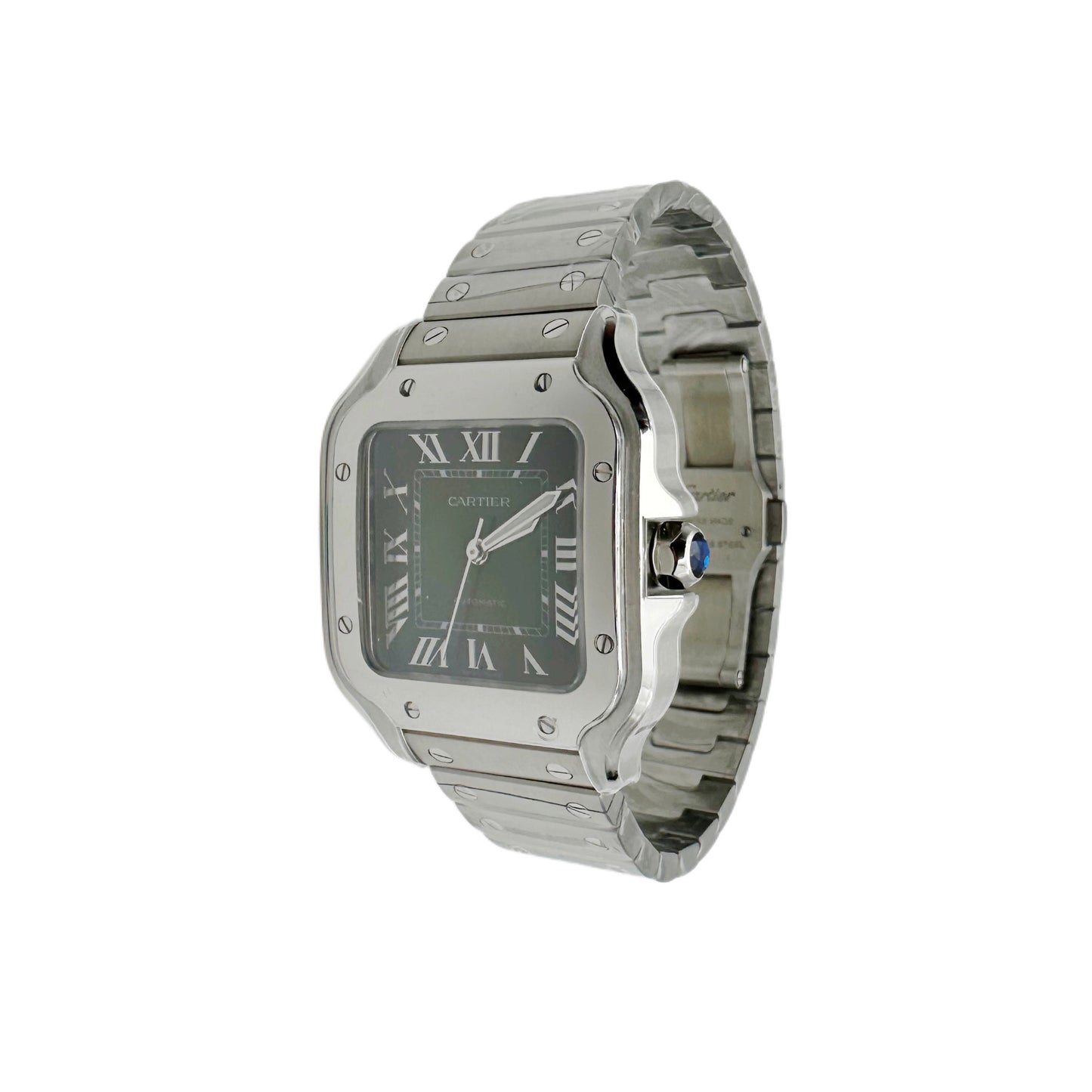 Santos De Cartier Medium ‘Green’ WSSA0061 (Unworn)