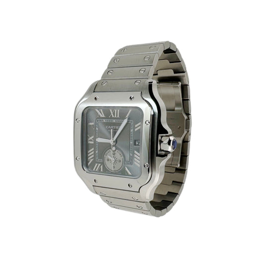 Santos De Cartier Dual Time ‘Grey’ WSSA0076 (Preowned)