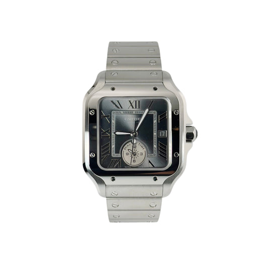 Santos De Cartier Dual Time ‘Grey’ WSSA0076 (Preowned)