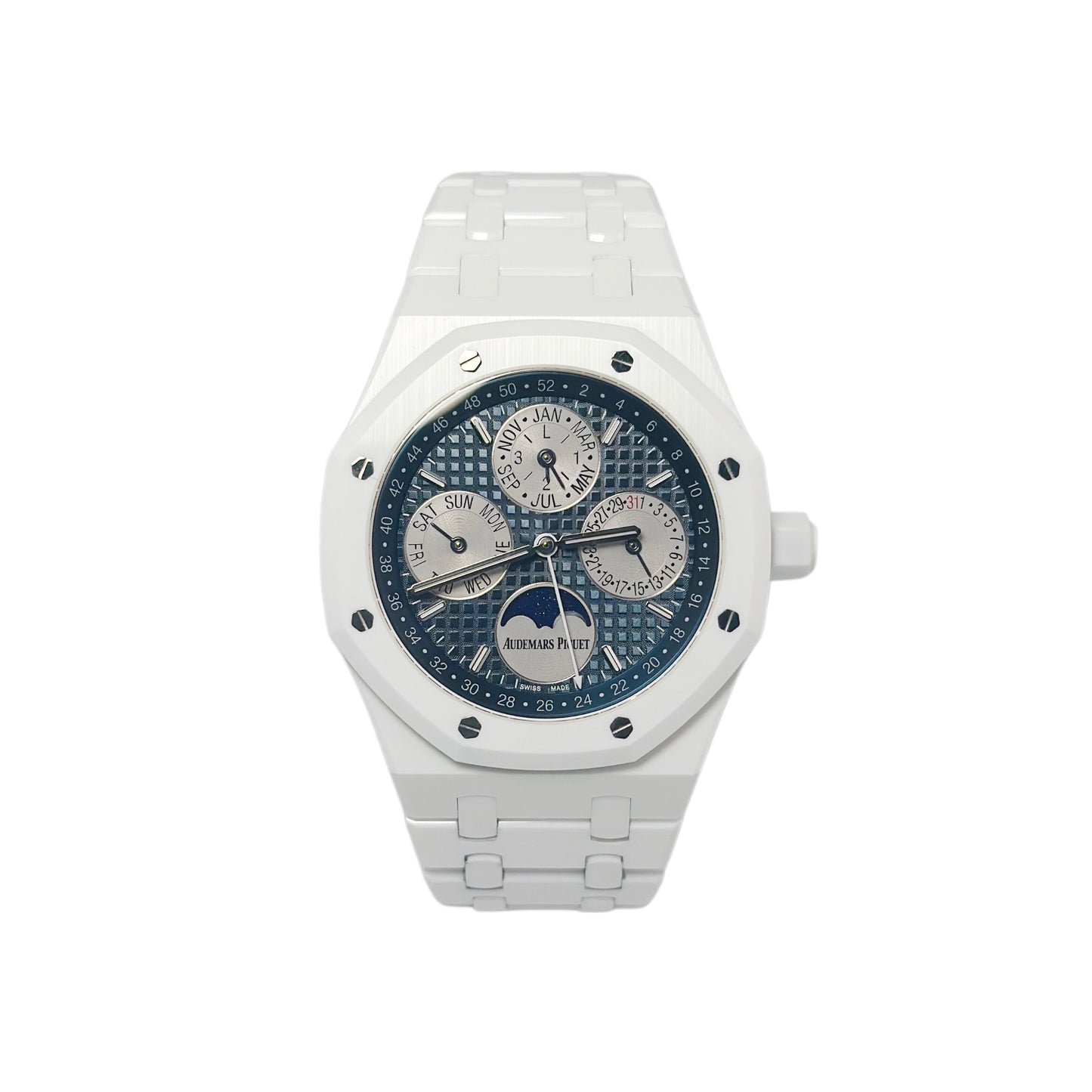 Royal Oak Perpetual Calendar Moon phase ‘Ceramic’ 26579CB (Preowned)*
