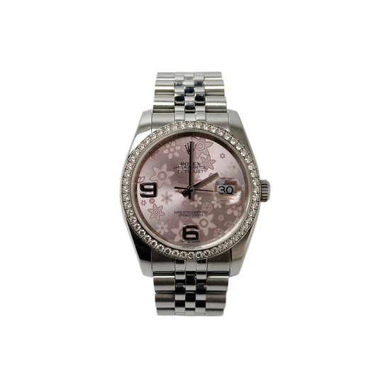 DateJust 36 ‘Pink floral’ 116244 (Preowned)