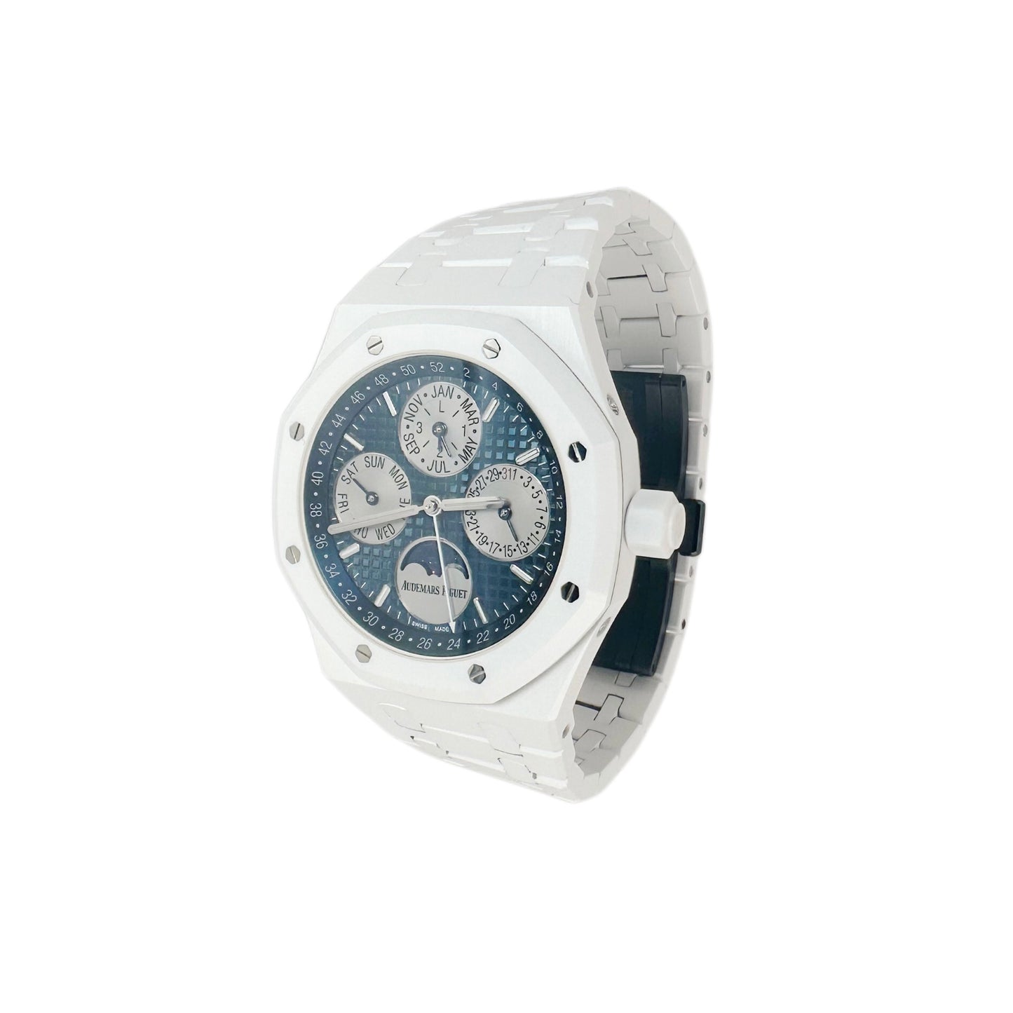 Royal Oak Perpetual Calendar Moon phase ‘Ceramic’ 26579CB (Preowned)*