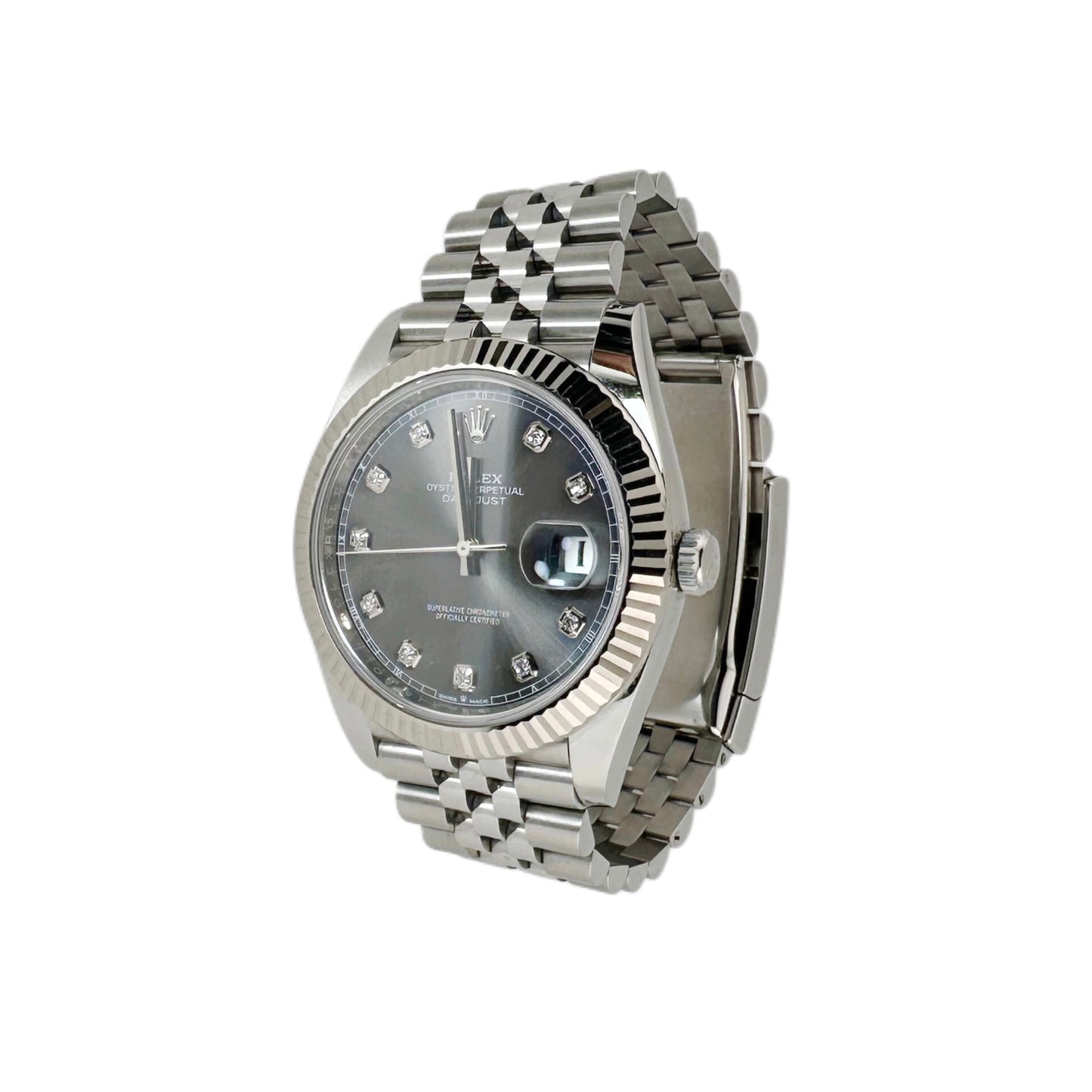 DateJust 41 ‘Slate dial, Diamond set’ 126334 (Preowned)