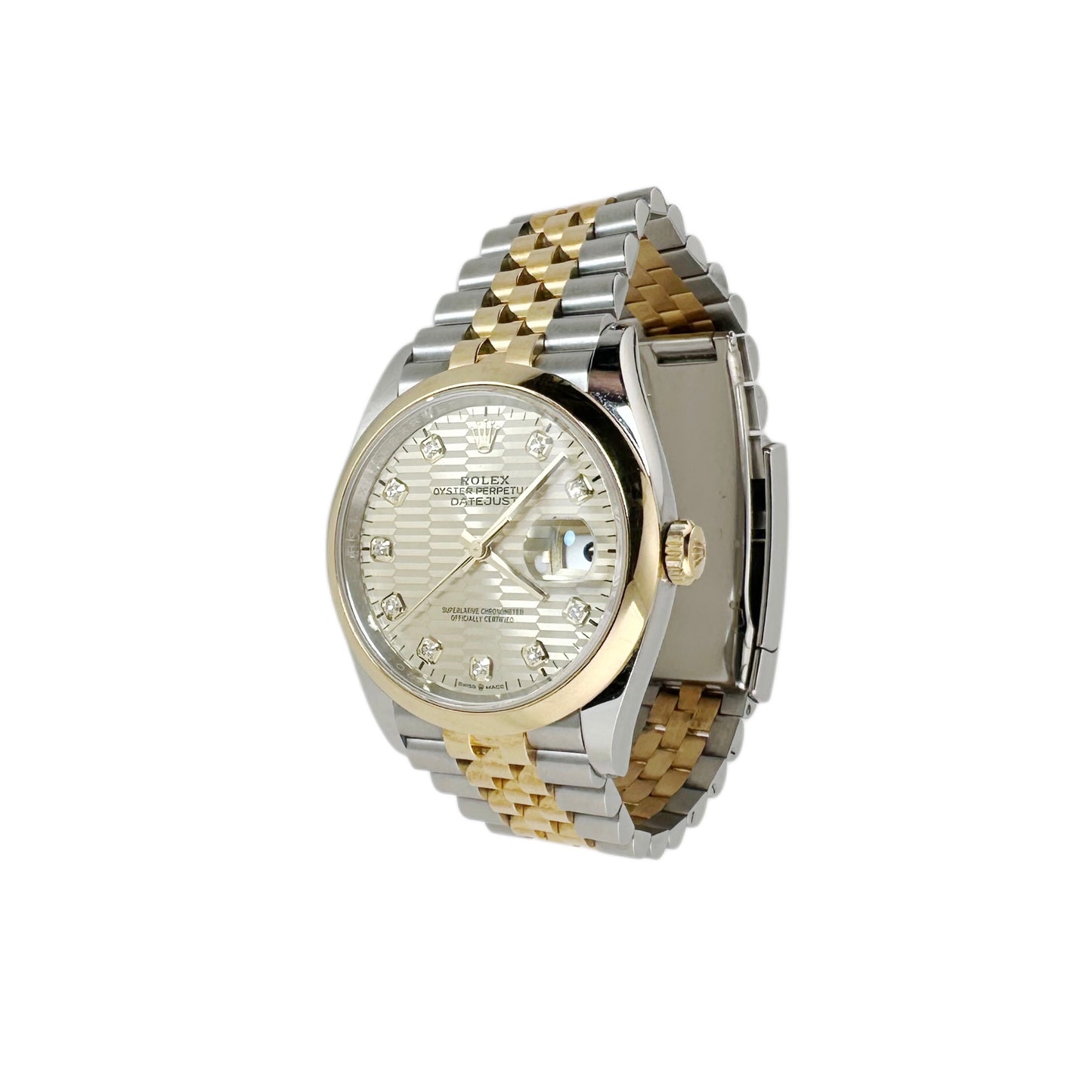 DateJust 36 ‘Champagne Fluted Motif’ 126203 (Preowned)
