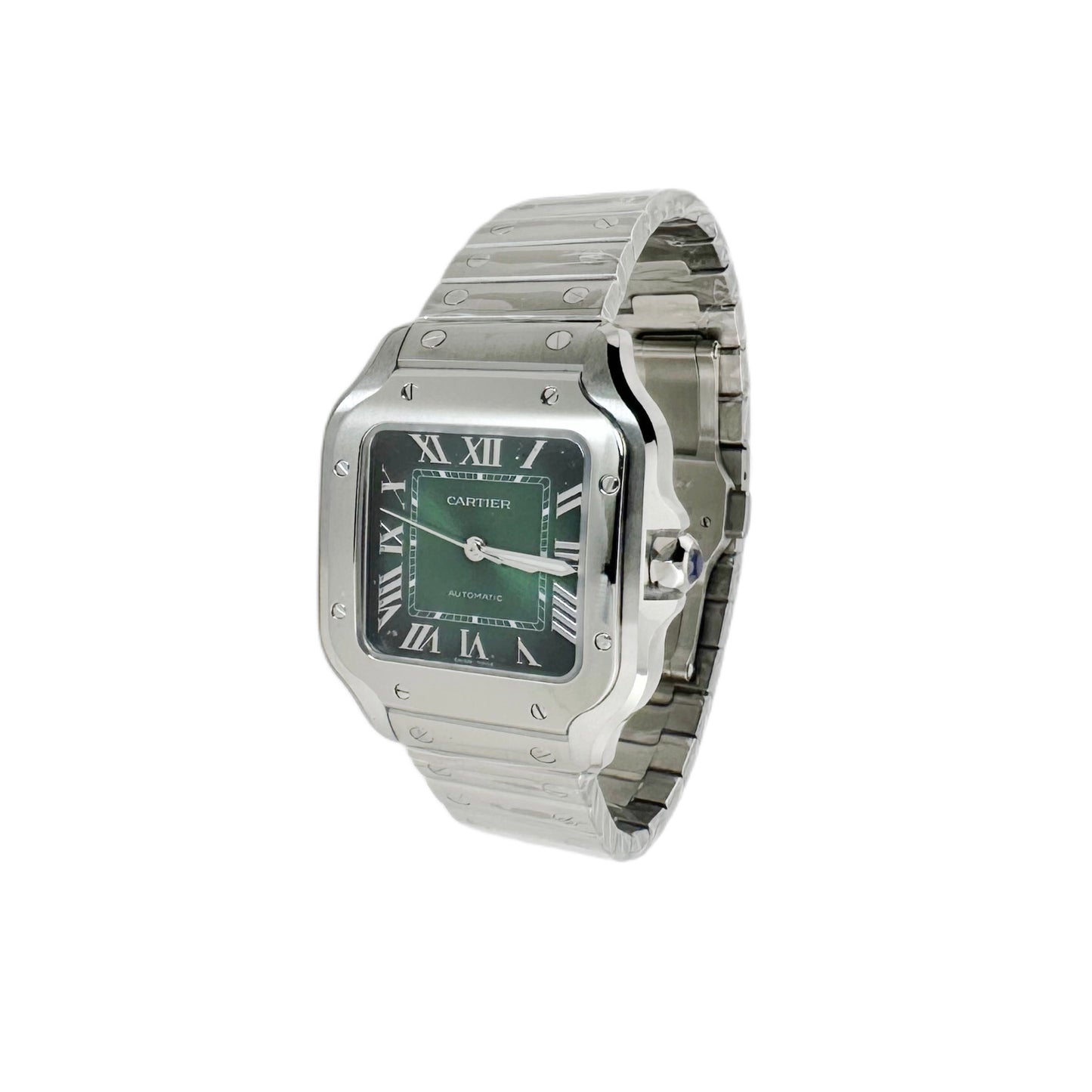 Santos De Cartier Medium ‘Green’ WSSA0061 (Unworn)