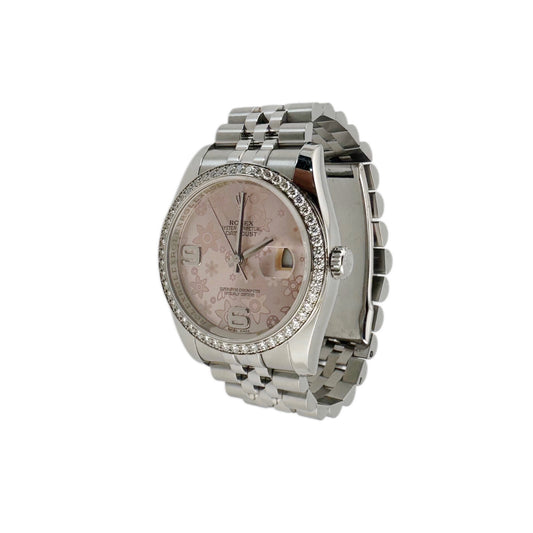 DateJust 36 ‘Pink floral’ 116244 (Preowned)
