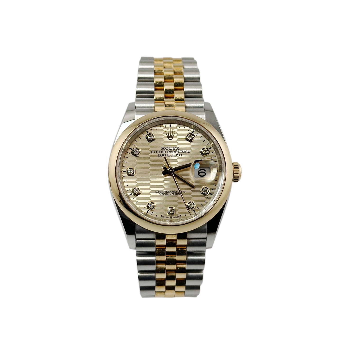 DateJust 36 ‘Champagne Fluted Motif’ 126203 (Preowned)