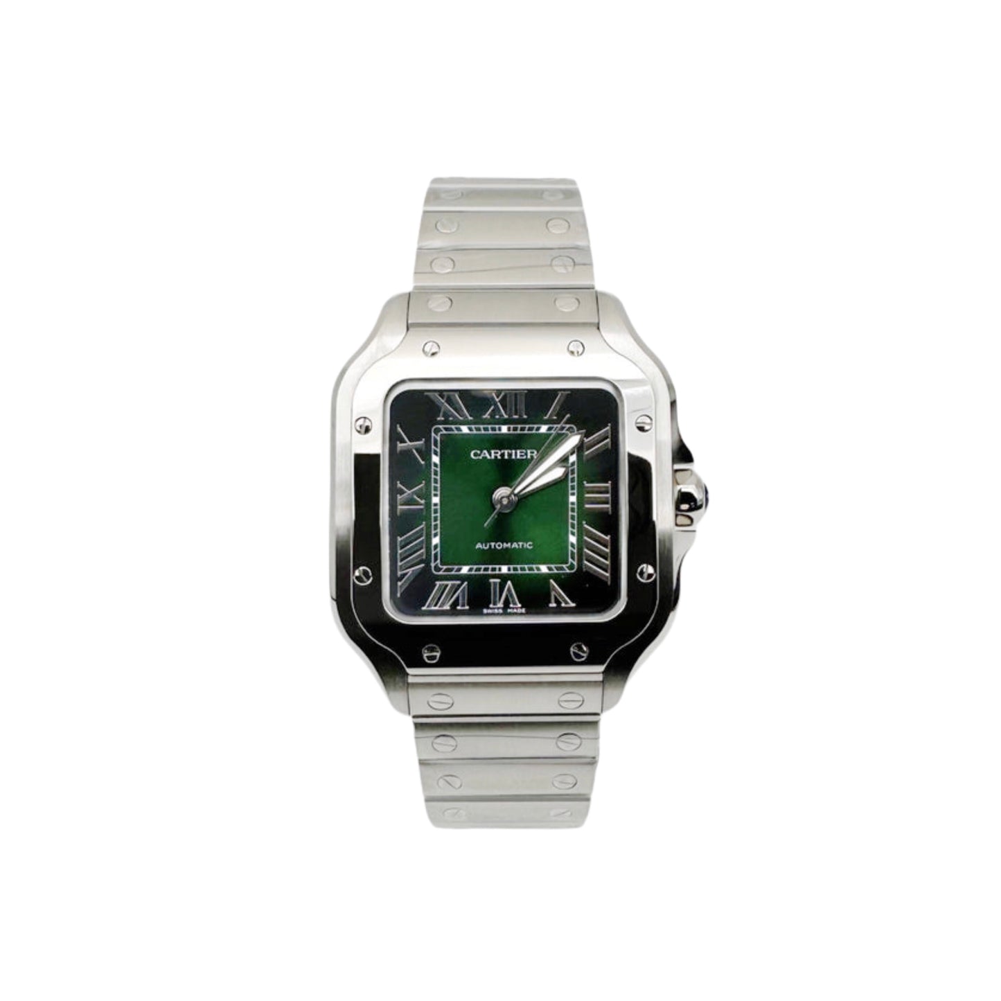 Santos De Cartier Medium ‘Green’ WSSA0061 (Unworn)